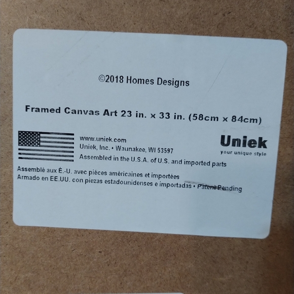 Unicorn Canvas in Floating Gold Frame - Picture 8 of 9